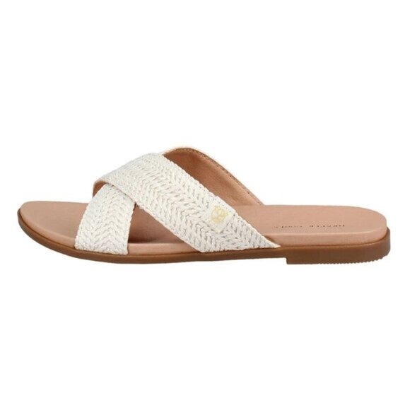 Draper James Women's Raffia Sandal, White, Size 10 - Picture 2 of 5
